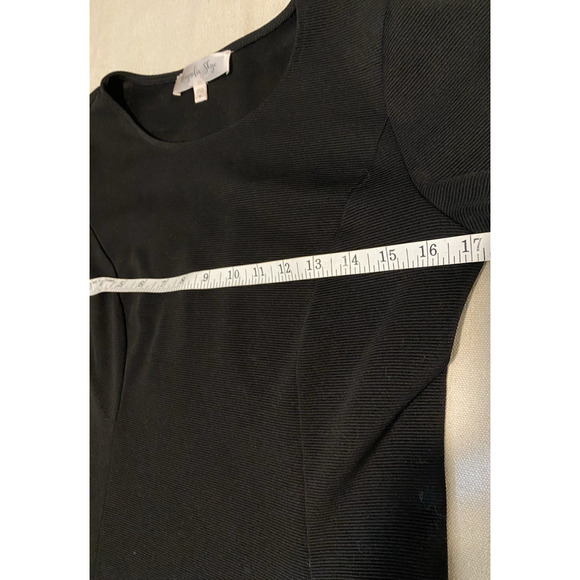 Magnolia Skye Little Black Dress Medium Boho Whimsgoth Flutter Sleeves Dark Mini - Picture 9 of 13